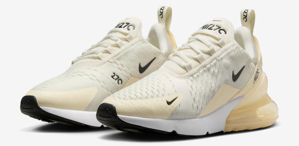 Nike Air Max 270 AH6789-124 Sneaker Women's US 7.5 Sail Lifestyle Shoes RHS7285