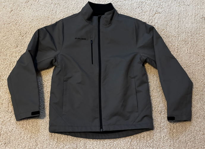 Bauer Midweight Youth Large Gray Jacket New