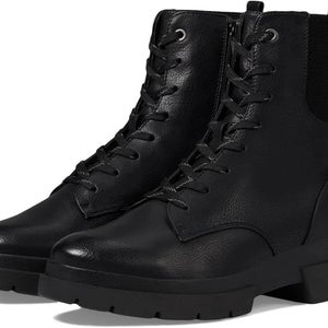Soul Naturalizer Ozzy I3480S1001 Boots Women's US 8 Black Leather Combat RHS7221