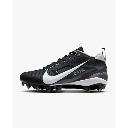 Nike Alpha Menace 4 Varsity FN0027-001 Men's US 10 Black Football Cleats RHS7225