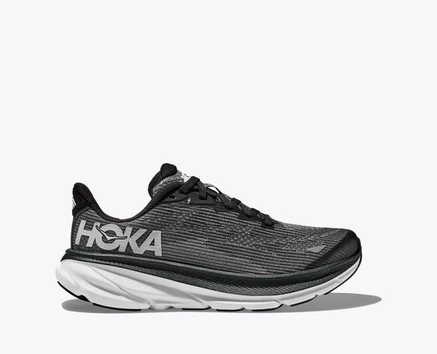 Hoka One One Clifton 9 1131170-BWHT Sneaker Kids 3.5 Black Running Shoes RHS7407