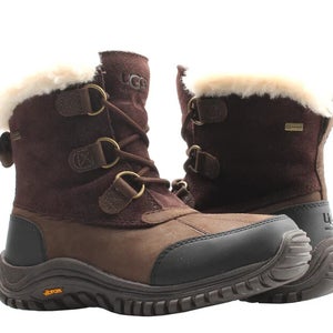 UGG Ostrander 1008125-STT Boots Women's US 6 Stout Leather Waterproof RHS7216