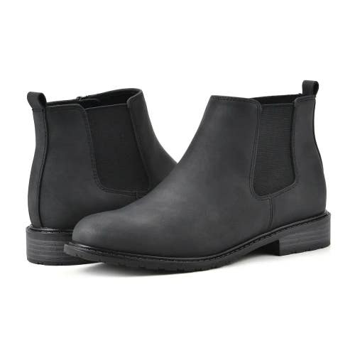 White Mountain Caching Boots Women's US 6.5 Black Faux Leather Bootie RHS7275