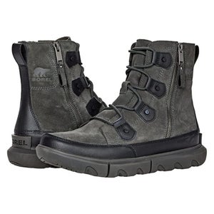 Sorel Explorer 2004651-010 Boot Men's 11 Black Dual Zip Waterproof Ankle RHS7352