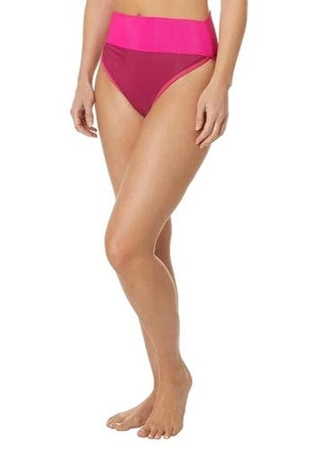 Beach Riot Emmy Bikini Bottom Women's Small Multi Colorblock High-Waisted JZZ658