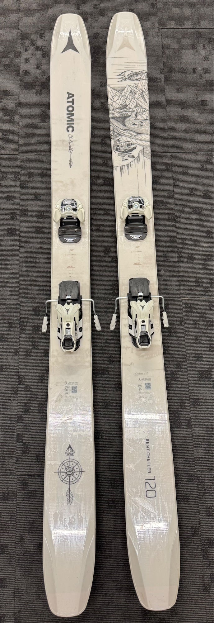 2021 Atomic 176 cm Bent Chetler Skis With Atomic Shift MNC 10s and
