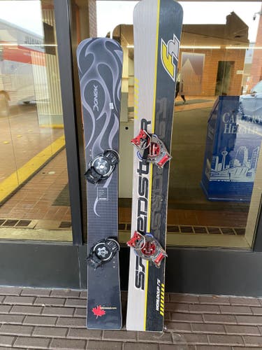 Unisex Donek Snowboard All Mountain With Bindings 168 cm (Used)
