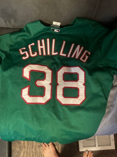 Green XL Men's Majestic Jersey (Used)