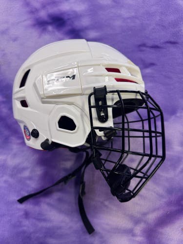 White Small CCM Tacks 70 Helmet (Used)
