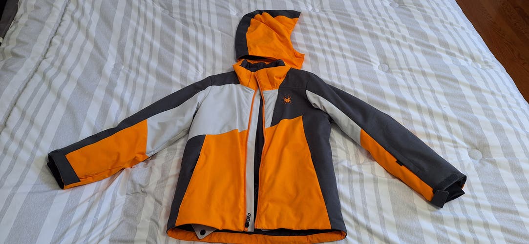 Orange Boys Size 16 Spyder Ambush Ski Jacket (Used)