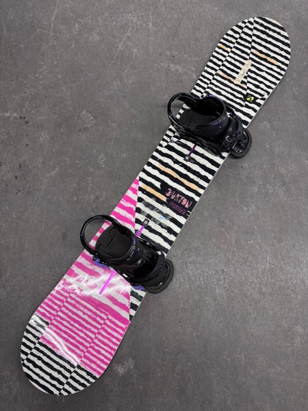 Men's Burton Feather Snowboard All Mountain With Bindings Directional Twin 152 cm (Used)