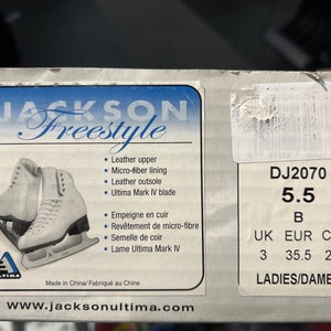 Jackson Ultima Freestyle Figure Skates B Adult 5.5 (New)