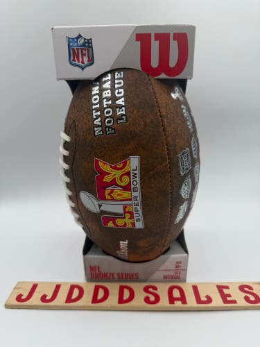 Wilson NFL SUPER BOWL LIX 59 Philadelphia Eagles Chiefs Football Full Size 

New in Box