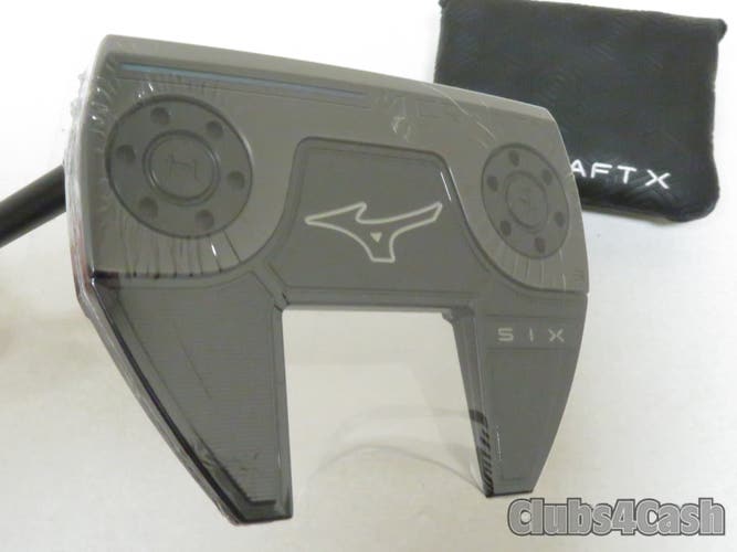 Mizuno M Craft X S6 Putter Black ION Mallet SIX Slant 35" +Cover  LEFT LH  NEW