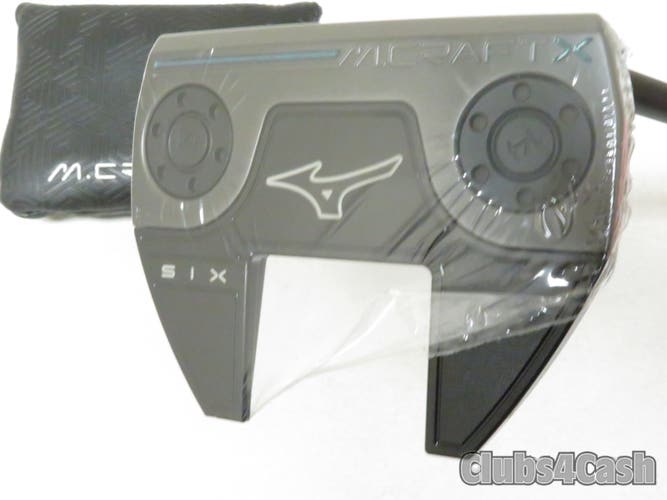 Mizuno M Craft X S6 Putter Black ION Mallet SIX Slant 34" +Cover  NEW