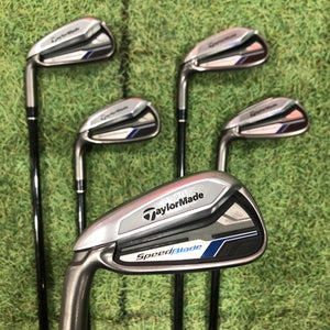 Men's TaylorMade Speedblade Iron Set Left Hand - TaylorMade Matrix 65 Shaft (Used)