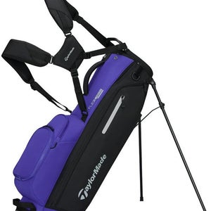 NEW 2026 TaylorMade Flextech Black/Violet 4 Way Stand/Carry Golf Bag