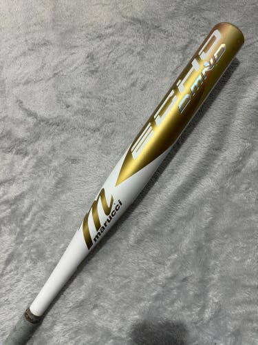 Gold 2023 Marucci Echo DMND Composite Bat (-10) Composite 22 oz 32" (Used)