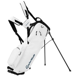 NEW 2025 TaylorMade Flextech Junior White-Navy 4 Way Stand/Carry Golf Bag
