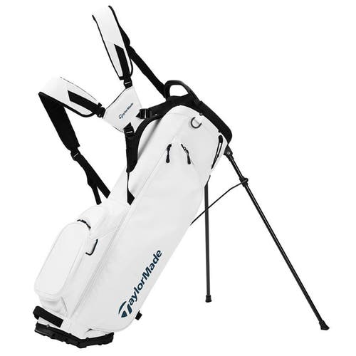 NEW 2025 TaylorMade Flextech Junior White-Navy 4 Way Stand/Carry Golf Bag