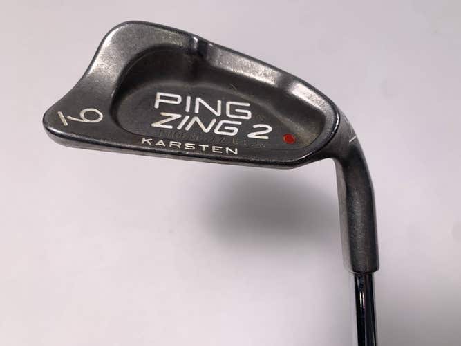 Ping Zing 2 Single 9 Iron Red Dot 1* Flat Karsten JZ Stiff Steel Mens RH