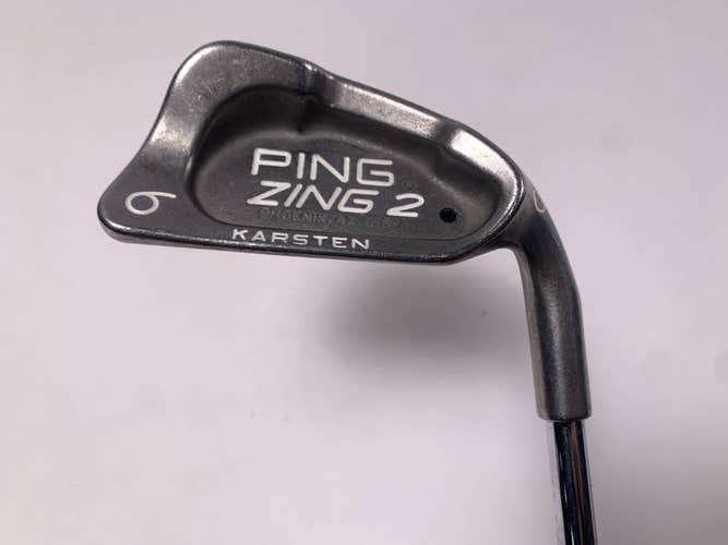 Ping Zing 2 Single 6 Iron Black Dot Karsten JZ Regular Steel Mens RH