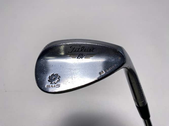 Titleist Vokey SM5 Tour Chrome Wedge 56* 10 Bounce M-Grind Wedge Steel Mens RH