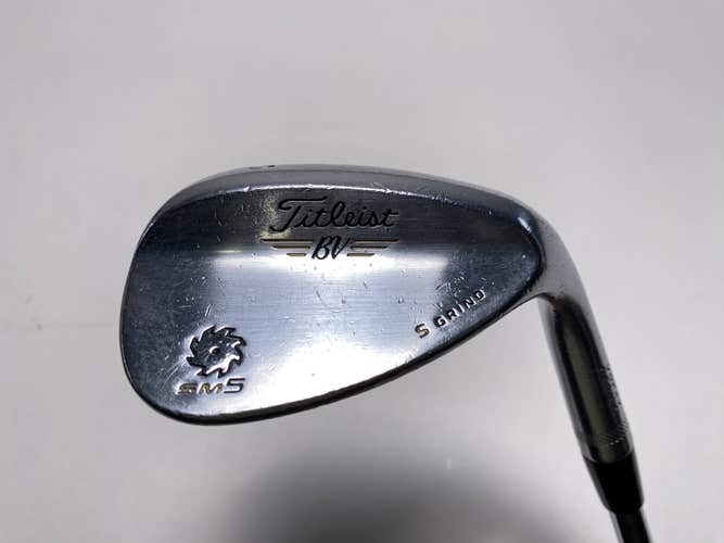 Titleist Vokey SM5 Tour Chrome Wedge 60* 7 Bounce S-Grind Wedge Steel Mens RH