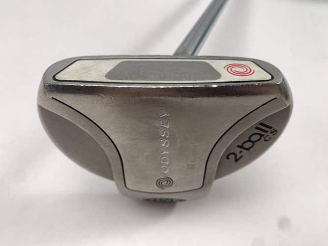 Odyssey White Steel 2-Ball Center Shaft Putter 33" Mens RH