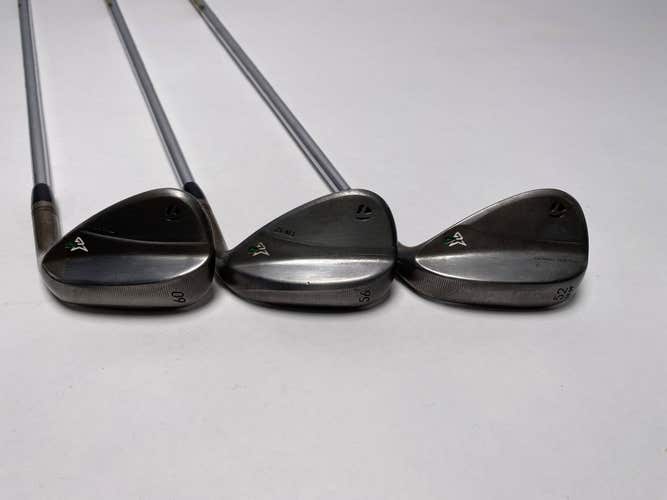 TaylorMade Milled Grind 4 Chrome Wedge Set 52* 9 56* 12 60* 11 S400 Stiff Steel