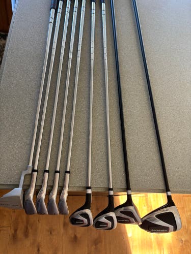 Men's Top Flite XL Varsity Left Hand Clubs Regular Flex 9 Pieces (Used)