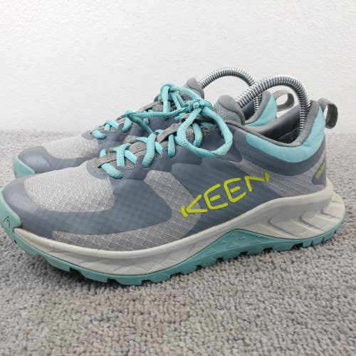 Keen Versacore Waterproof Hiking Shoes Womens Size 7.5 Sneakers Gray Blue Low