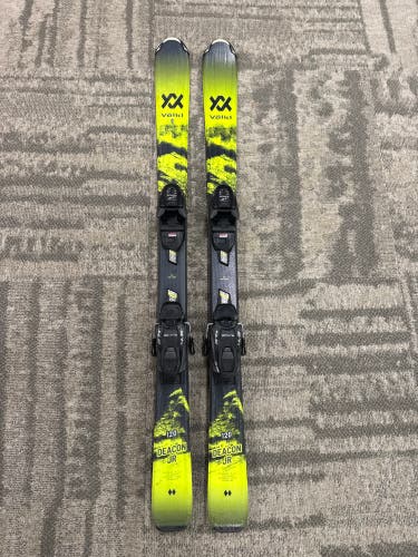 Kid's Volkl Deacon Jr 120 cm Skis With Marker 4.5 GW Bindings (Used)