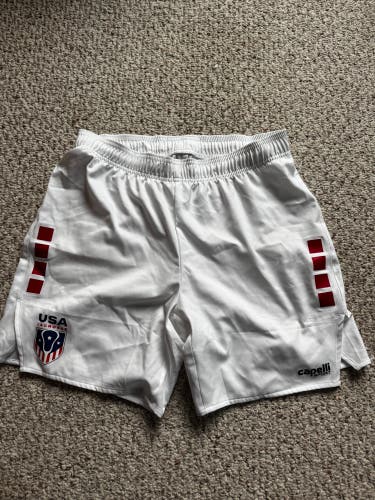 Team issued USA lacrosse shorts (small)