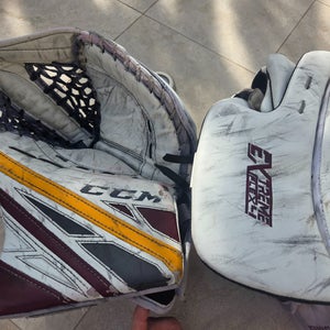ASU NCAA D1 Hockey – CCM Eflex 4 Glove & Blocker Set | Worn by Evan DeBrouwer