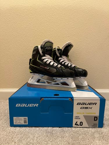 2021 Bauer GSX Hockey Goalie Skates Regular Width Size 4 (Used)