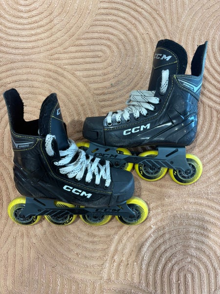 Junior Size 2 CCM Super Tacks 9350R Inline Skates Regular Width (Used)