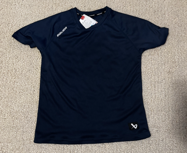 Bauer Dri Fit Shirt Youth XL Navy (New)