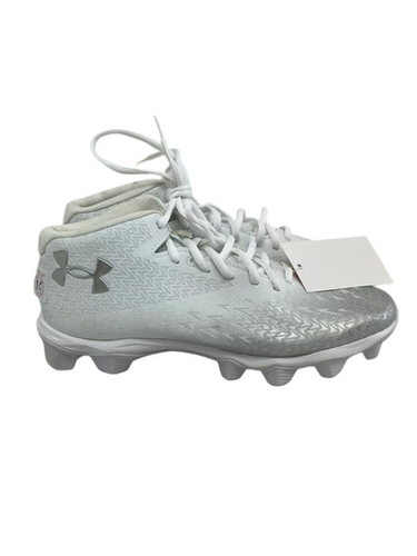 Used Under Armour SPOT FRAN 4.0 Adult FB Cleats White And Grey Senior 8.5 11692-S000145839