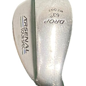 Arsenal Tour Spec Drop Lob Wedge 63* RH Stiff Flex Steel 34.5 Tour Wrap Grip