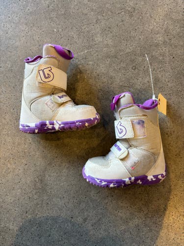 Kid's Burton Mini Grom Snowboard Boots | Size: 10 K