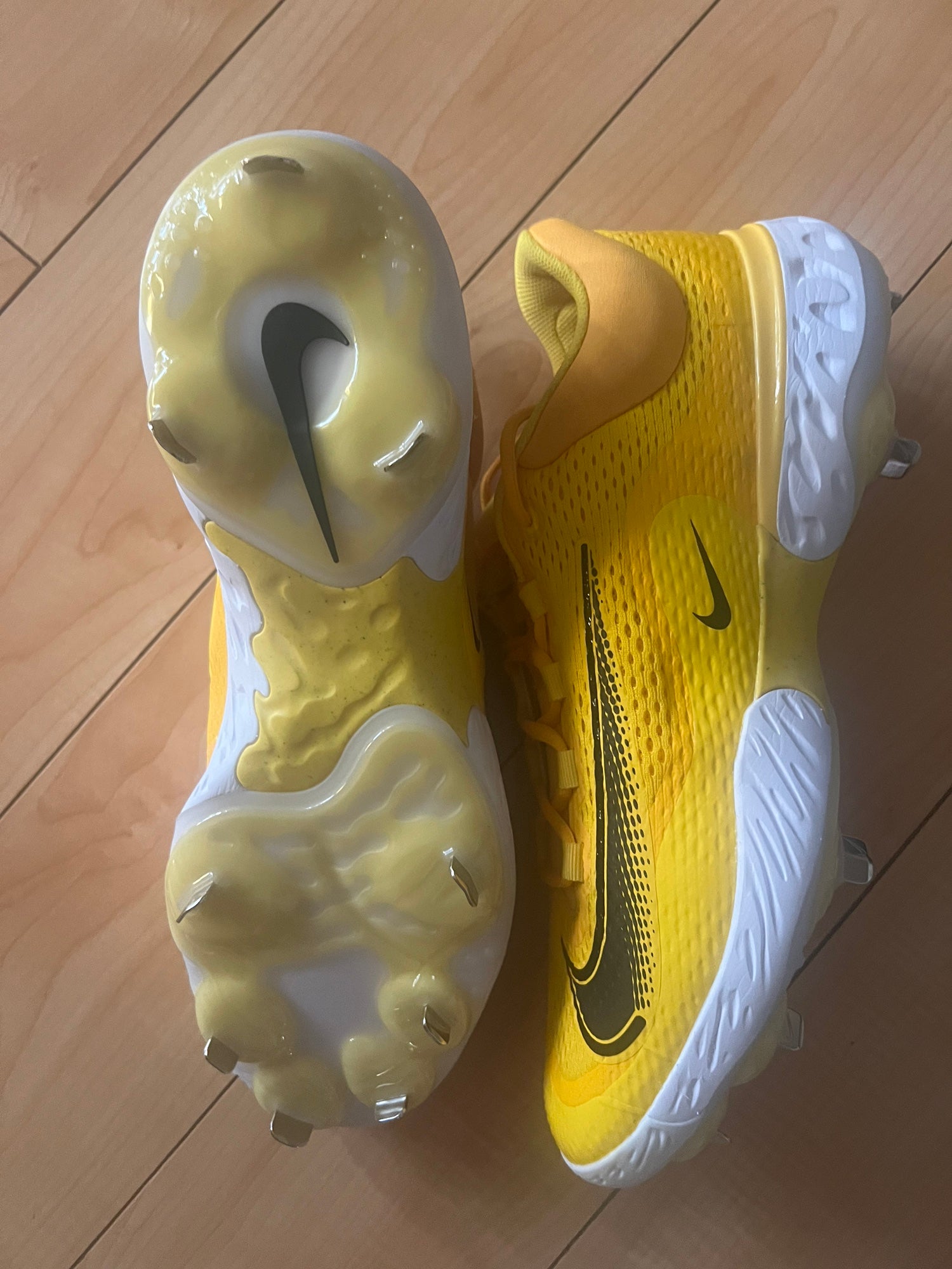 Nike Alpha Huarache Elite 4 Baseball Metal Size 15 Men Yellow Black DR6851-701 Nike Alpha Huarache Elite 4 Low Men main image 2