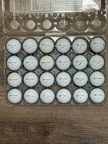24 TaylorMade TP5x Golf Balls - 2024-2025 Model, 4A Condition