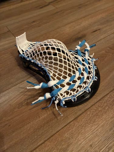 GCA head (Black) strung Powder blue strings