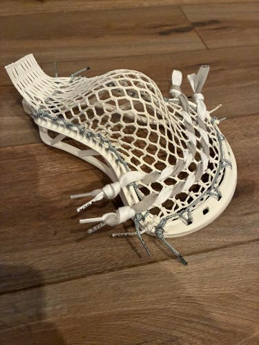 GCA head (white) strung grey/white combo