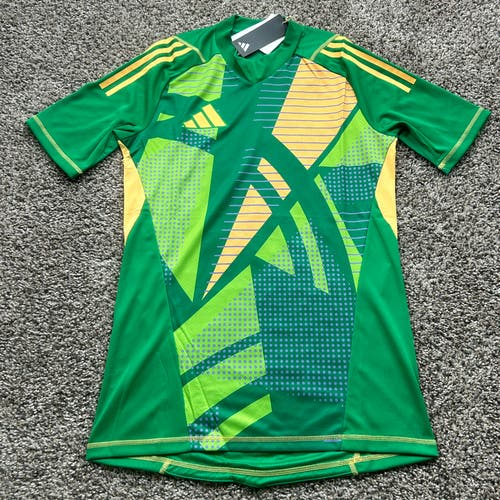 Adidas Tiro 24 GK Goalkeeper SS Soccer Jersey Green Men's Large Slim Fit IS5349