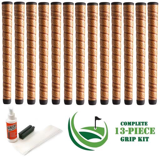 13 x Winn Golf Dri-Tac DriTac Wrap Performance Soft Copper Midsize Grips + KIT!