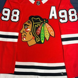 Connor Bedard Chicago Blackhawks Home Adidas Climalite Jersey Size: 50 + A Patch