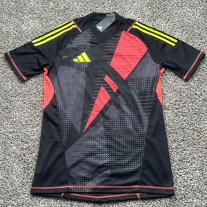 Adidas Tiro 24 GK Goalkeeper SS Soccer Jersey Black Men's Large Slim Fit IN0423