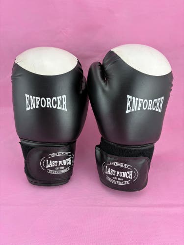 Enforcer Last Punch Boxing Gloves Black 16oz